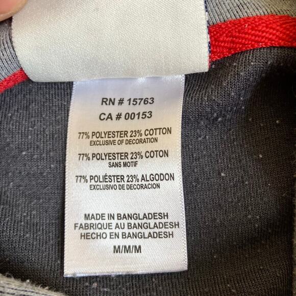 Champion Mens Sz M NC State Wolfpack Sweatshirt Hoodie Heathered Grey Red Logo - Picture 13 of 16